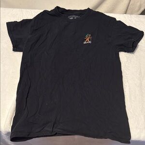 Riot Society Black Short Sleeve Tee with Chest Emblem